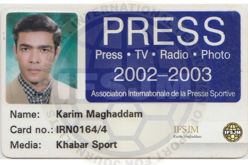 ID cards (AIPS, IFJ, FIFA, AFC, International & National)  <img src="/images/picture_icon.gif" width="16" height="13" border="0" align="top">