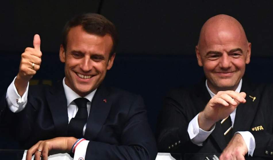 Meeting of the President of France with the FIFA President in Paris